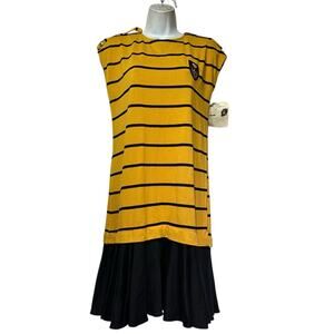 apostrophe black striped crest Nautical Sailing dress Juniors Size 16